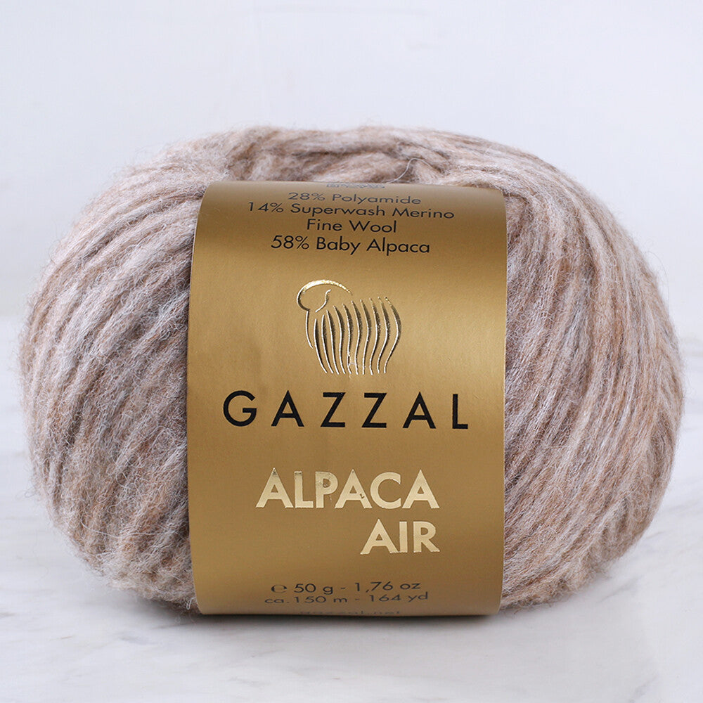 Gazzal Alpaca Air Knitting Yarn , Walnut - C:73