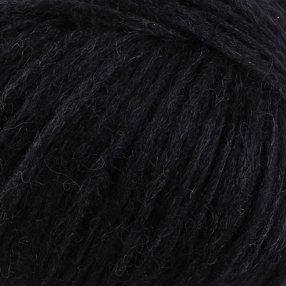 Gazzal Alpaca Air Knitting Yarn , Black - C:80