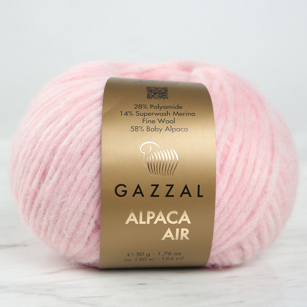 Gazzal Alpaca Air Knitting Yarn, Pink - C:83