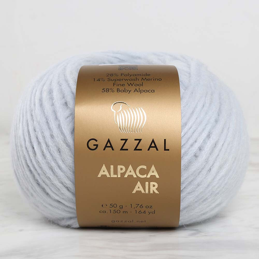 Gazzal Alpaca Air Knitting Yarn , Blue- C:84