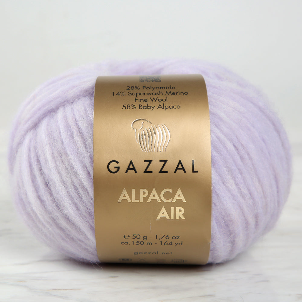 Gazzal Alpaca Air Knitting Yarn, Lilac - C:88