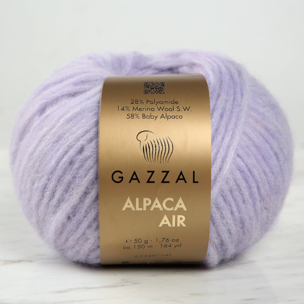 Gazzal Alpaca Air Knitting Yarn, Lilac - C:89
