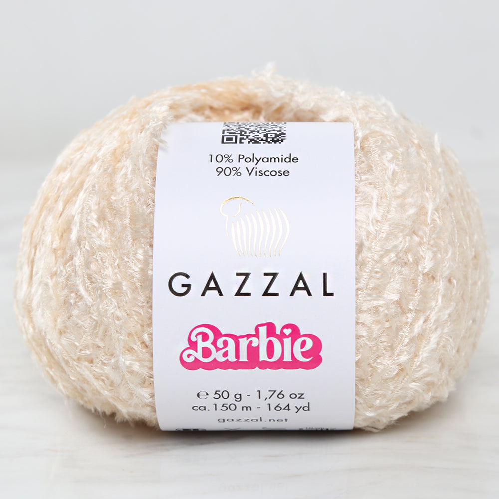 Gazzal Barbie Hand Knitting Yarn Cream - 10714