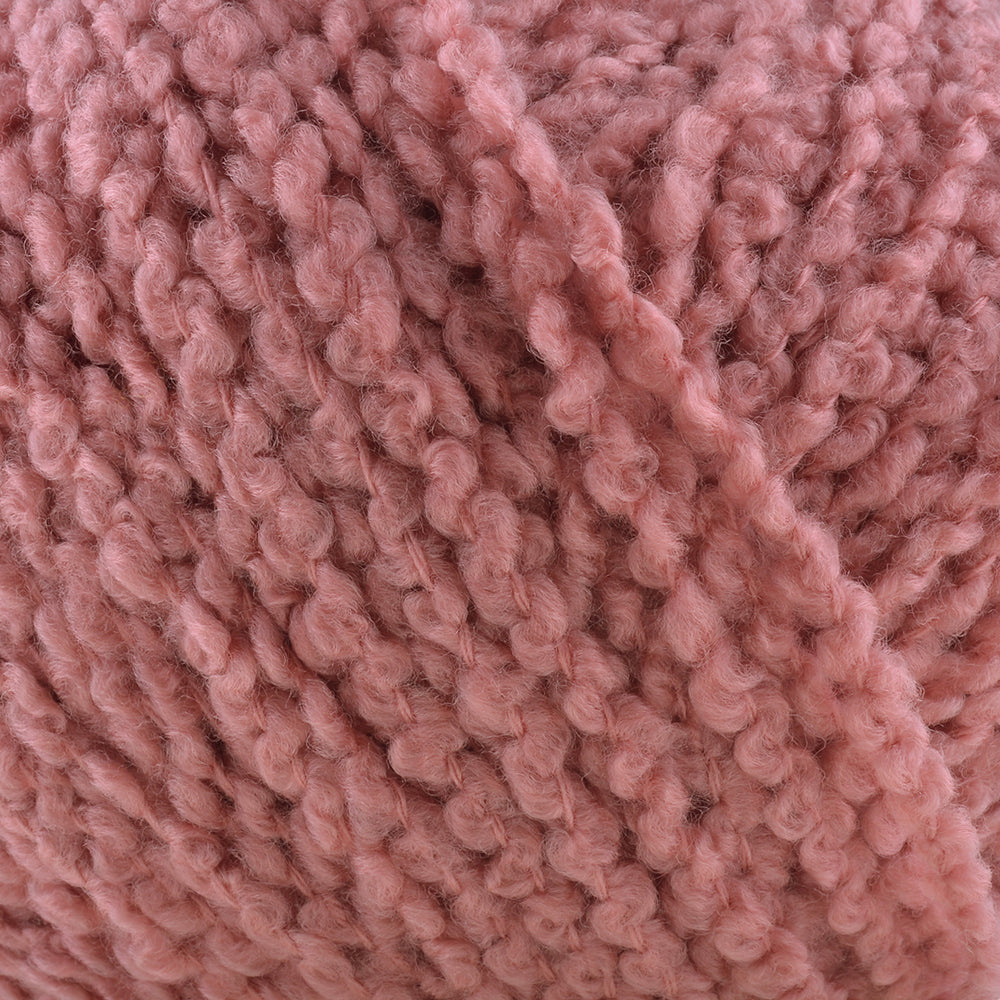 Gazzal Merino Boucle Hand Knitting Yarn, Pink-3768