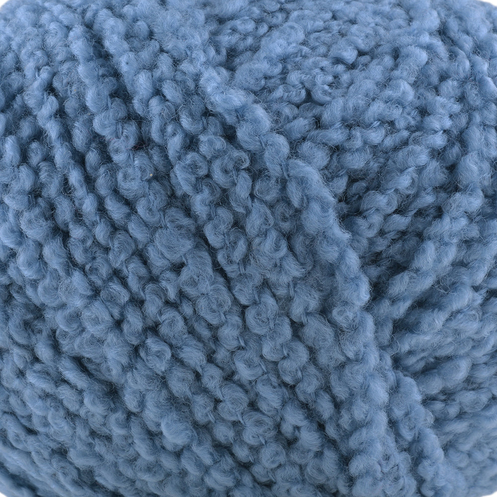 Gazzal Merino Boucle Hand Knitting Yarn, Blue-3771