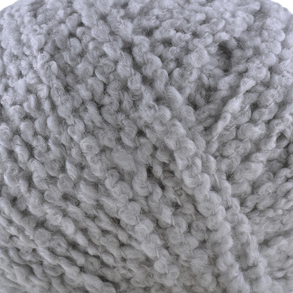 Gazzal Merino Boucle Hand Knitting Yarn, Grey-3773