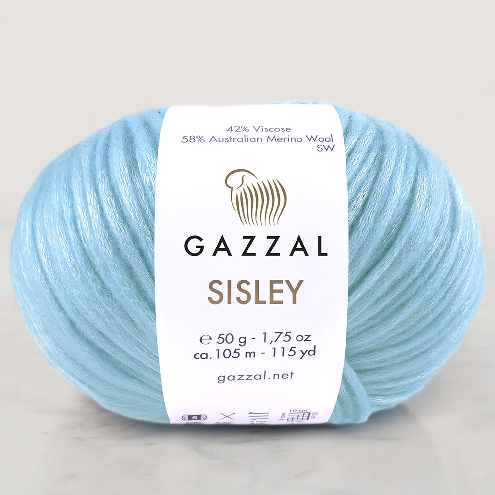 Gazzal Sisley Hand Knitting Yarn, Blue-5719