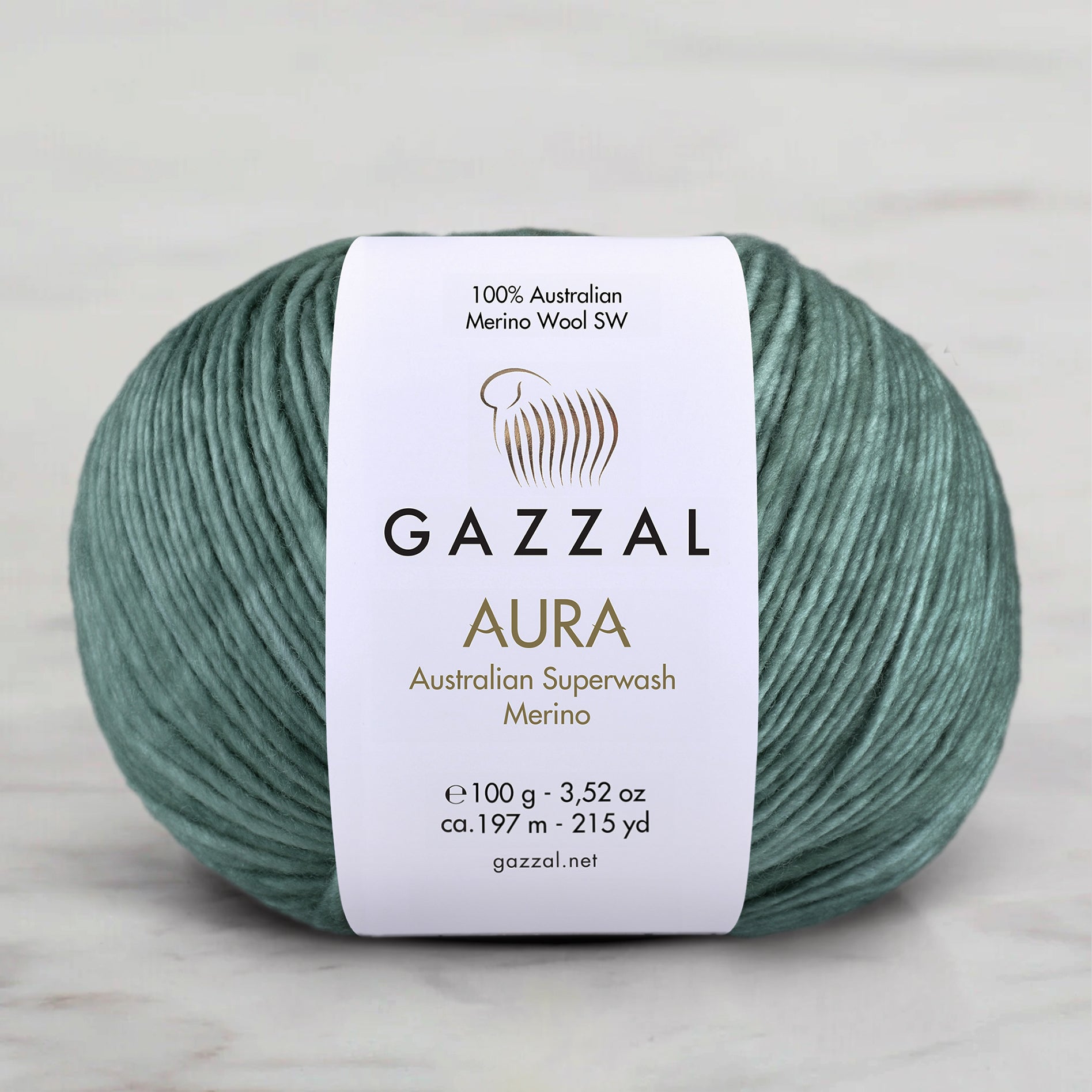 Gazzal Aura Hand Knitting Yarn - Green – 162