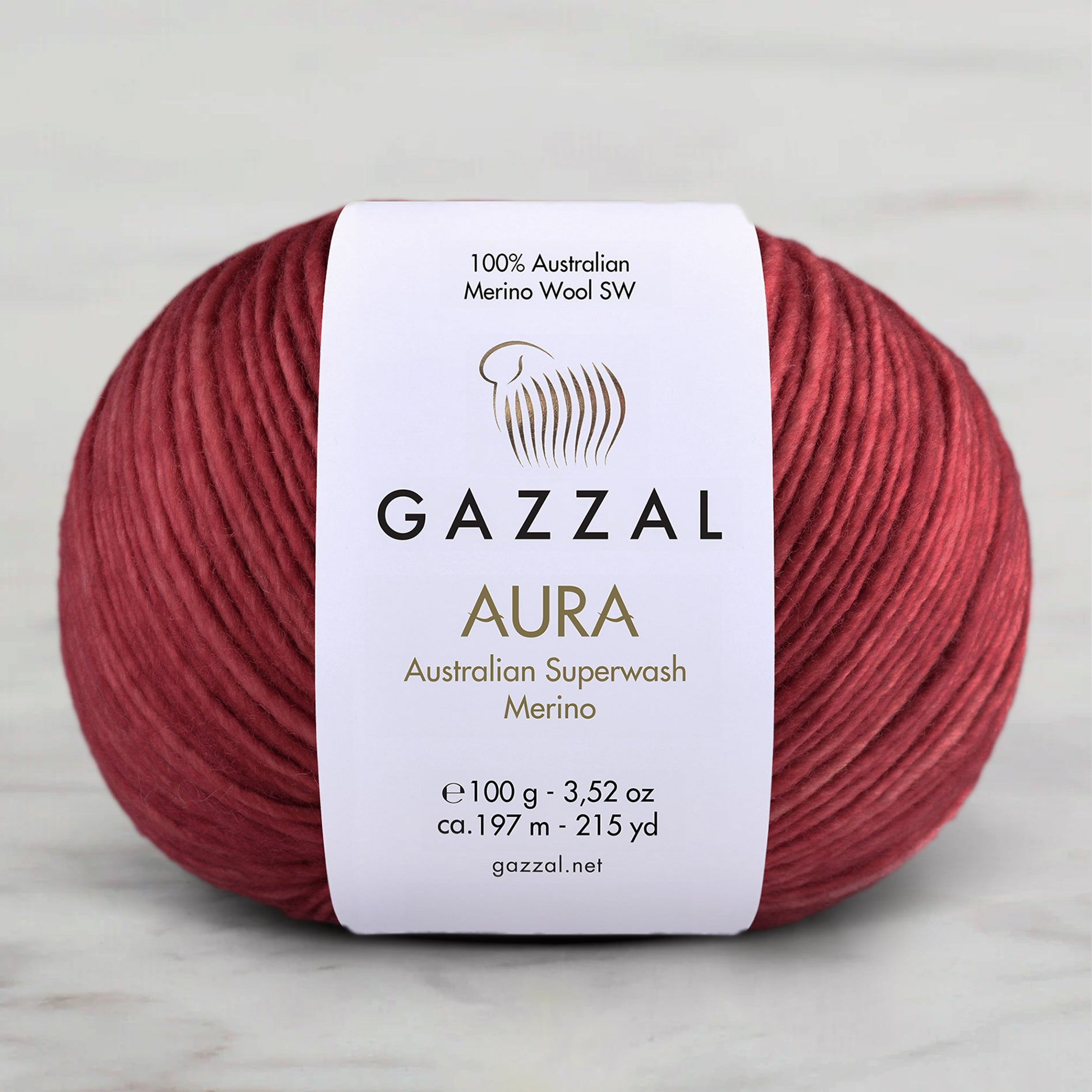 Gazzal Aura Hand Knitting Yarn - Red – 164