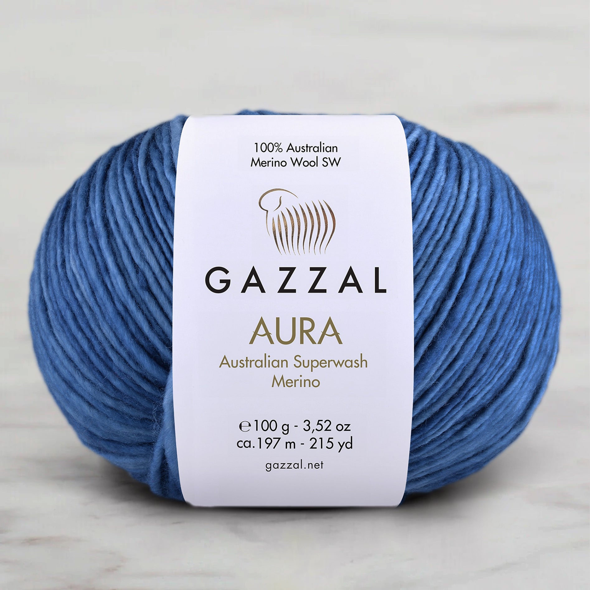Gazzal Aura Hand Knitting Yarn - Blue – 167
