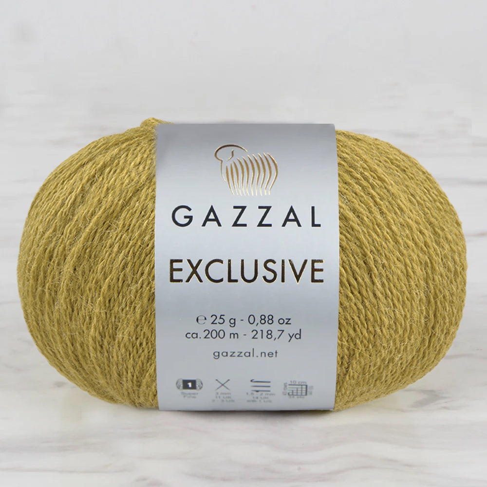 Gazzal Exclusive Hand Knitting Yarn, Green-9928