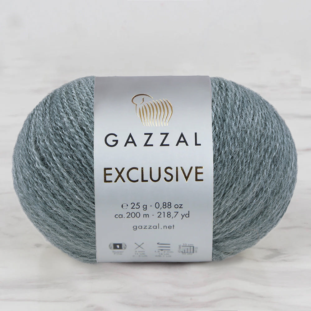 Gazzal Exclusive Hand Knitting Yarn, Green-9933