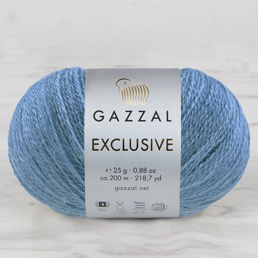 Gazzal Exclusive Hand Knitting Yarn, Blue-9936