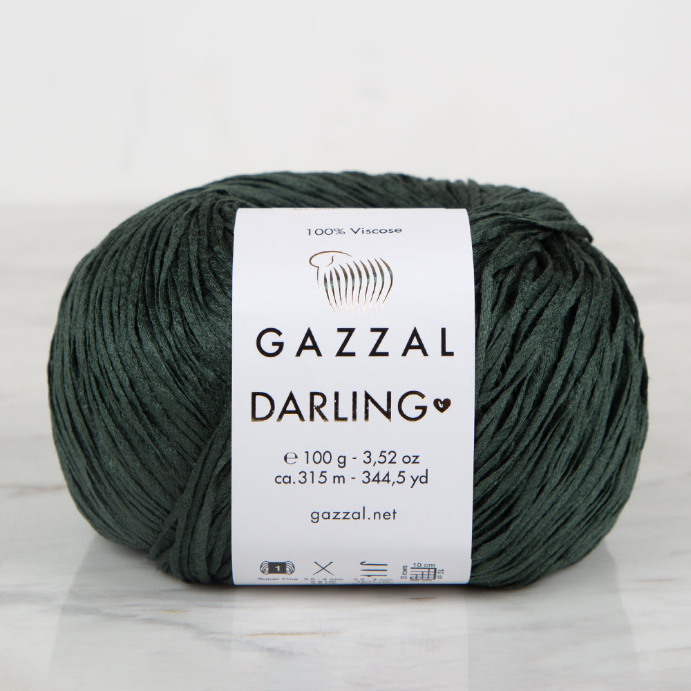 Gazzal Darling Hand Knitting Yarn ,Green 556