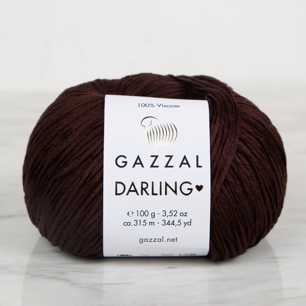 Gazzal Darling Hand Knitting Yarn ,Brown 553