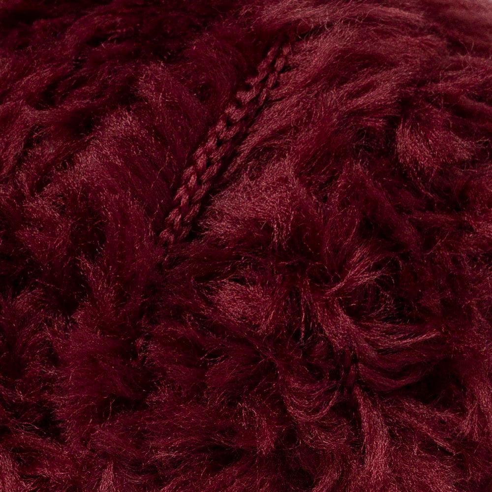 YarnArt Mink 50gr Fluffy Yarn, Claret Red - 339