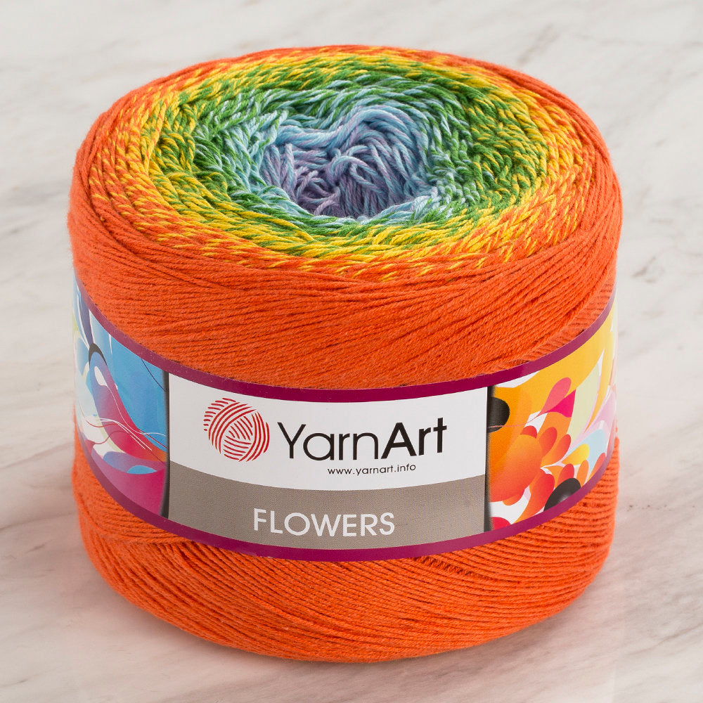 YarnArt Flowers Cotton Gradient Yarn - 255