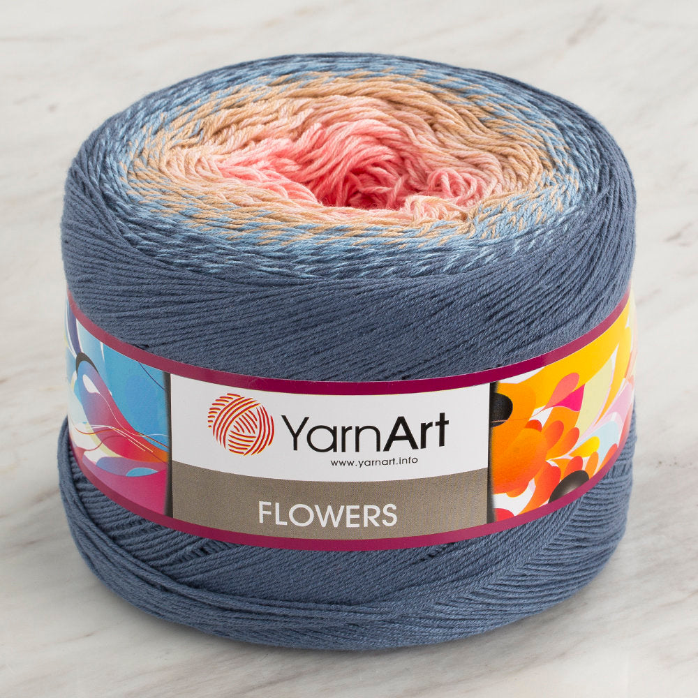 YarnArt Flowers Cotton Gradient Yarn - 262
