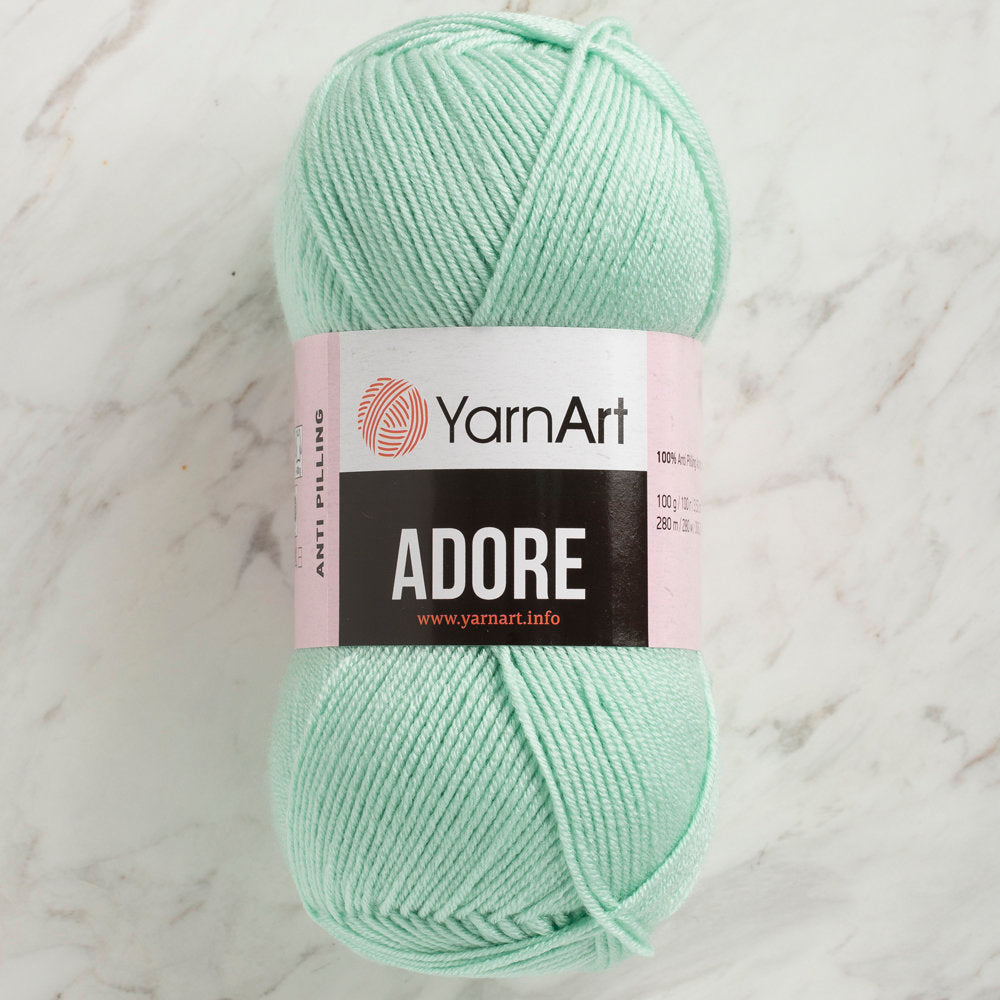 YarnArt Adore Anti-Pilling Yarn, Light Green - 341