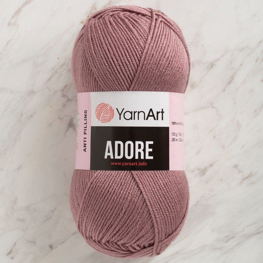 YarnArt Adore Anti-Pilling Yarn, Plum - 344