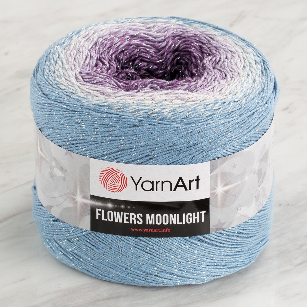 YarnArt Flowers Moonlight Cotton Lurex (Glitter) Gradient Yarn - 3264