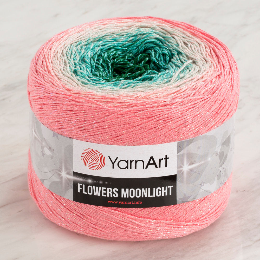YarnArt Flowers Moonlight Cotton Lurex (Glitter) Gradient Yarn - 3292