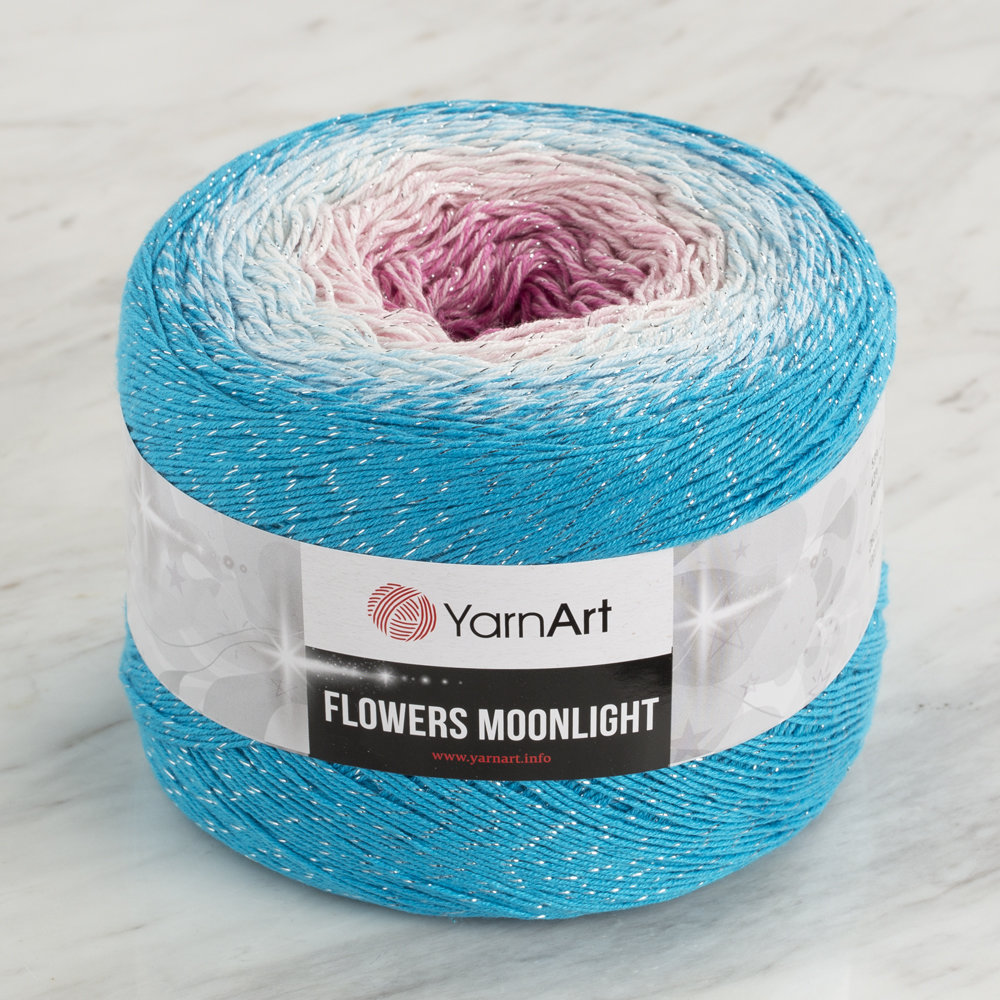 YarnArt Flowers Moonlight Cotton Lurex (Glitter) Gradient Yarn - 3294