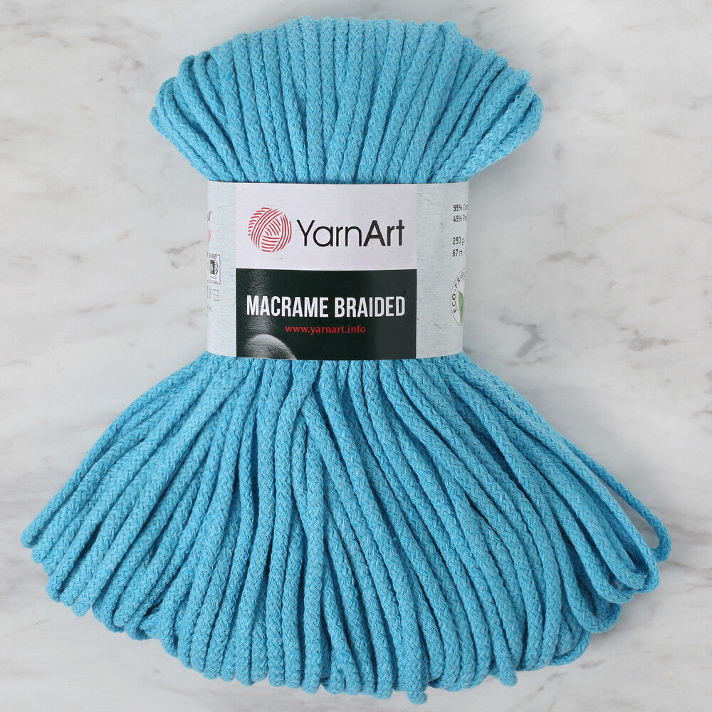 YarnArt Macrame Braided Knitting Yarn, Turquoise -763