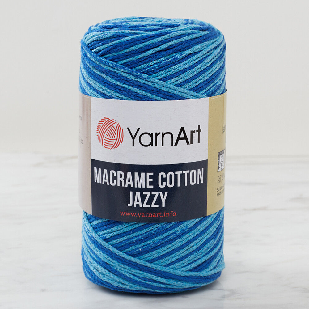 YarnArt Macrame Cotton Jazz Yarn, Variegated - 1207