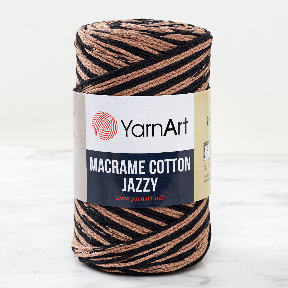 YarnArt Macrame Cotton Jazz Yarn, Variegated - 1209