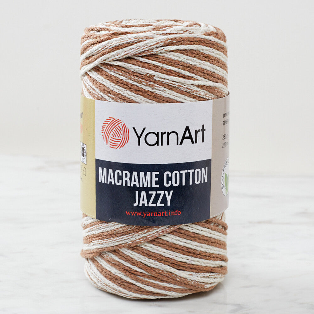 YarnArt Macrame Cotton Jazz Yarn, Variegated - 1215