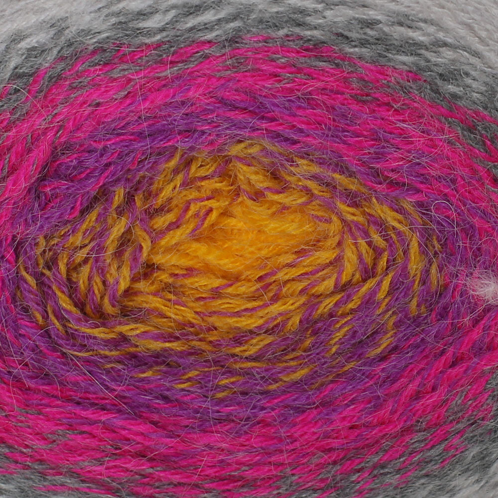 Yarnart Flowers Alpaca 250 Gr Knitting Yarn, Variegated - 415
