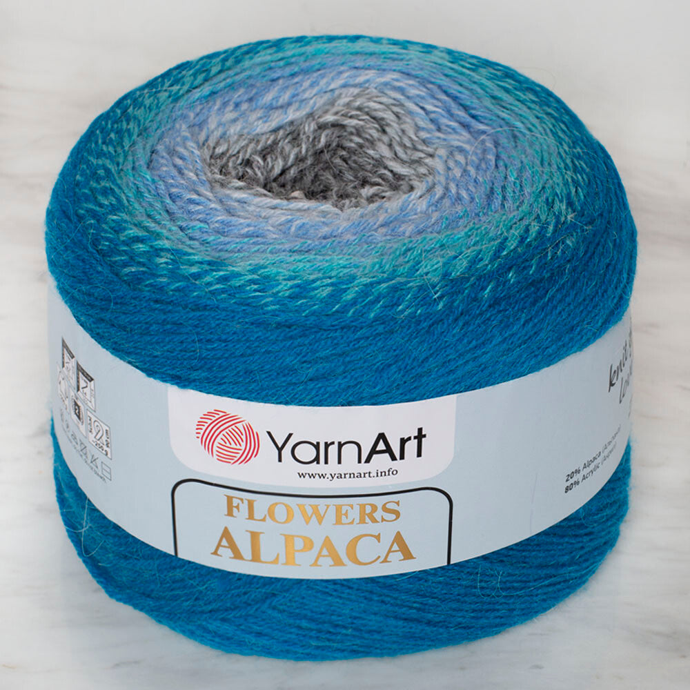 Yarnart Flowers Alpaca 250 Gr Knitting Yarn, Variegated - 429