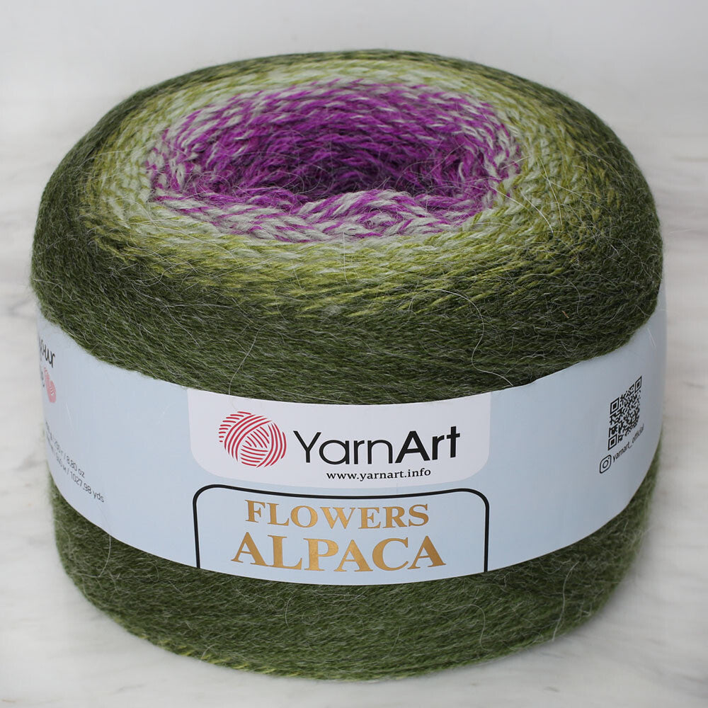 Yarnart Flowers Alpaca 250 Gr Knitting Yarn, Variegated - 435