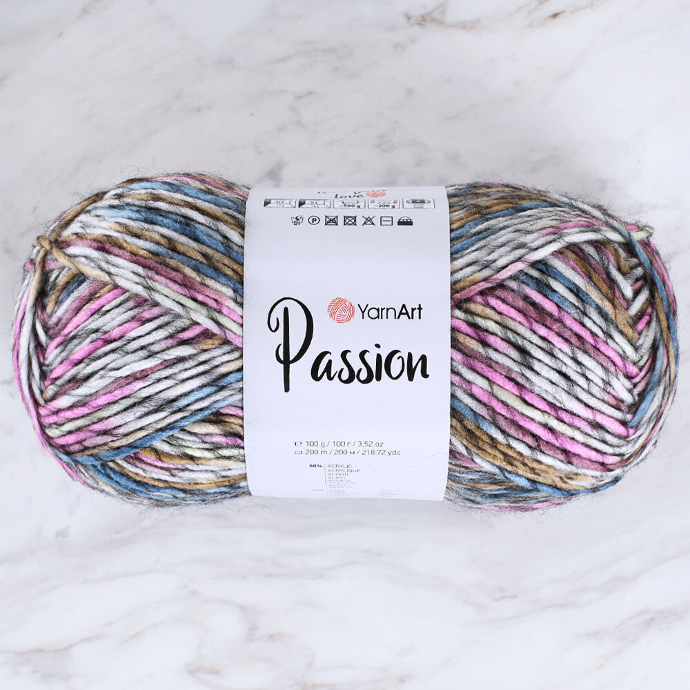 Yarnart Passion Knitting Yarn - Variegated- 1246