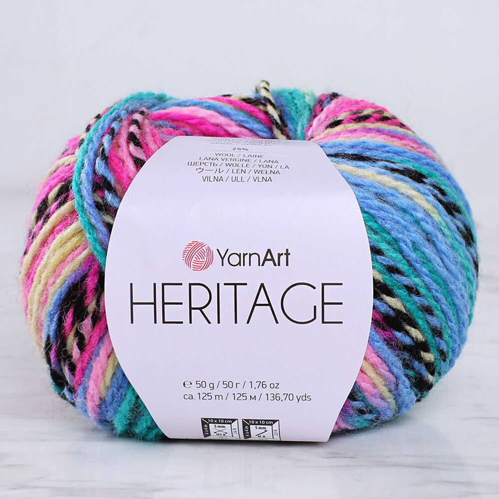 Yarnart Heritage Knitting Yarn - Variegated- 342