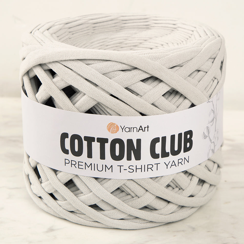 Yarnart COTTON CLUB T-Shirt Yarn Light Grey-7304