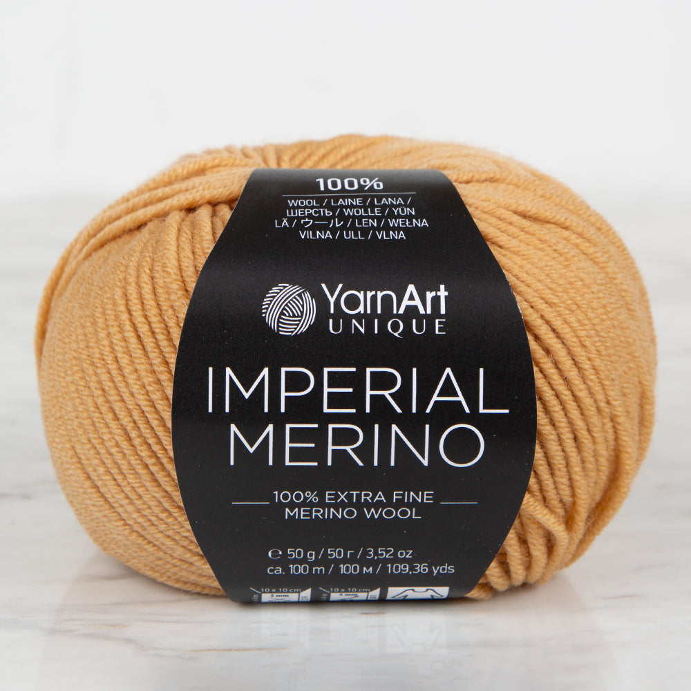 YarnArt IMPERIAL MERINO Knitting Yarn ,Mustard 3308