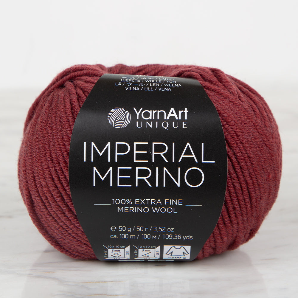 YarnArt IMPERIAL MERINO Knitting Yarn ,Brown 3312