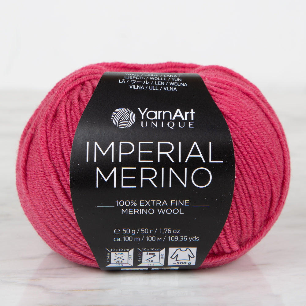 YarnArt IMPERIAL MERINO Knitting Yarn ,Pink 3318