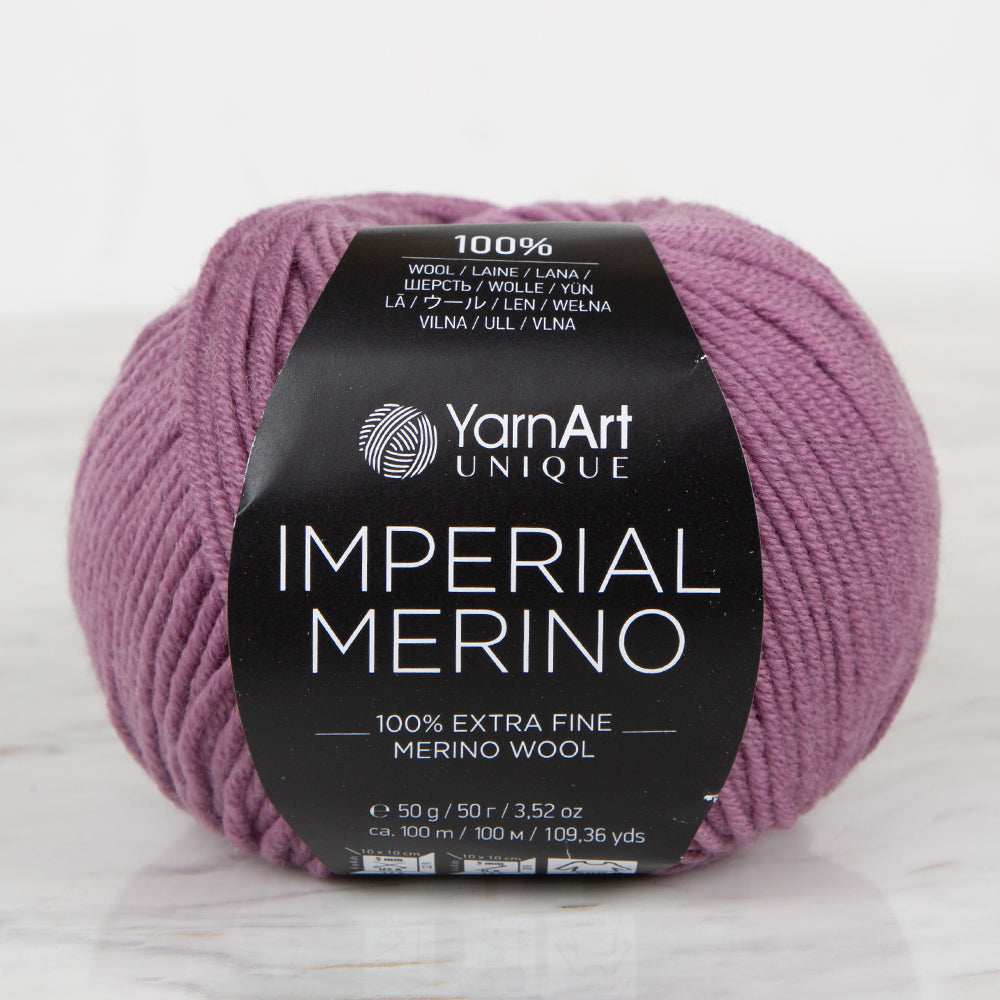 YarnArt IMPERIAL MERINO Knitting Yarn ,Purple 3322