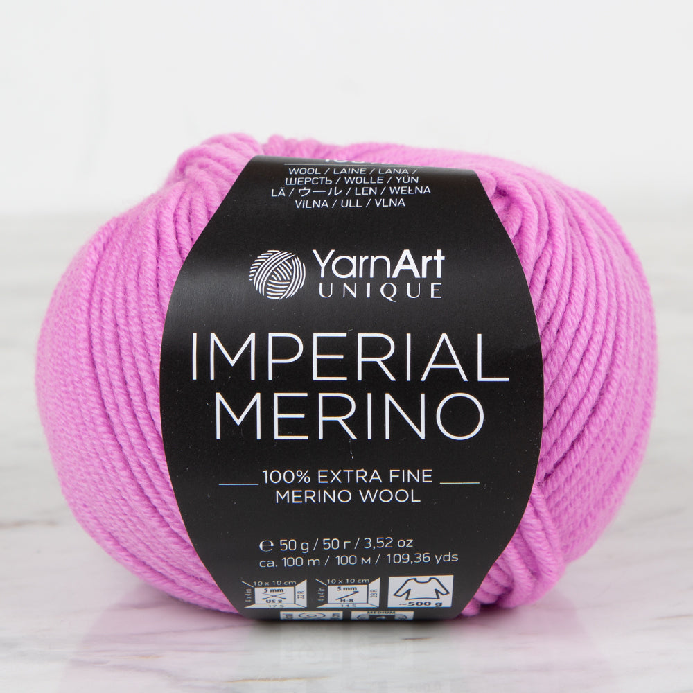 YarnArt IMPERIAL MERINO Knitting Yarn ,Pink 3323