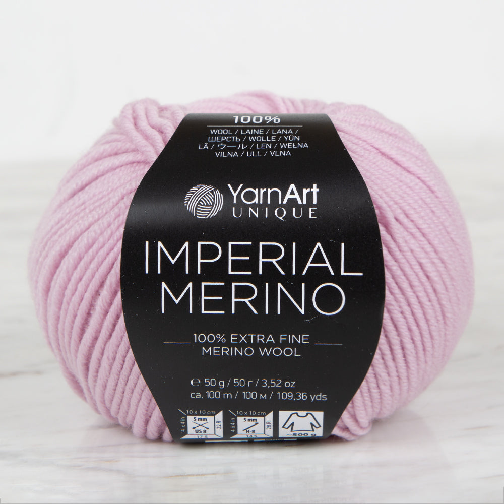 YarnArt IMPERIAL MERINO Knitting Yarn ,Pink 3325