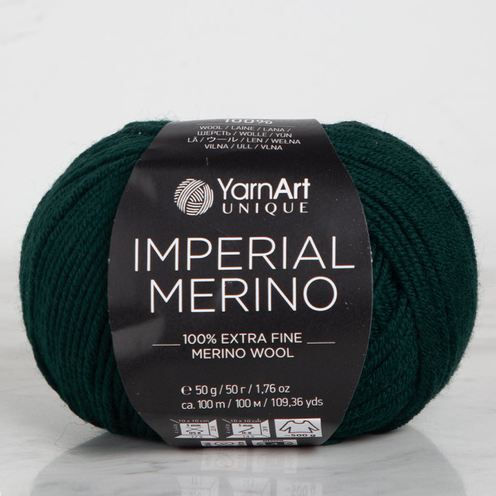 YarnArt IMPERIAL MERINO Knitting Yarn, Green - 3335