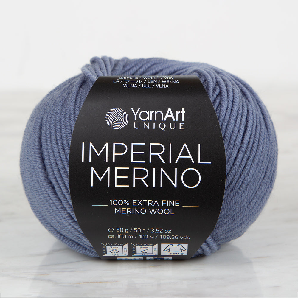YarnArt IMPERIAL MERINO Knitting Yarn ,Blue 3336