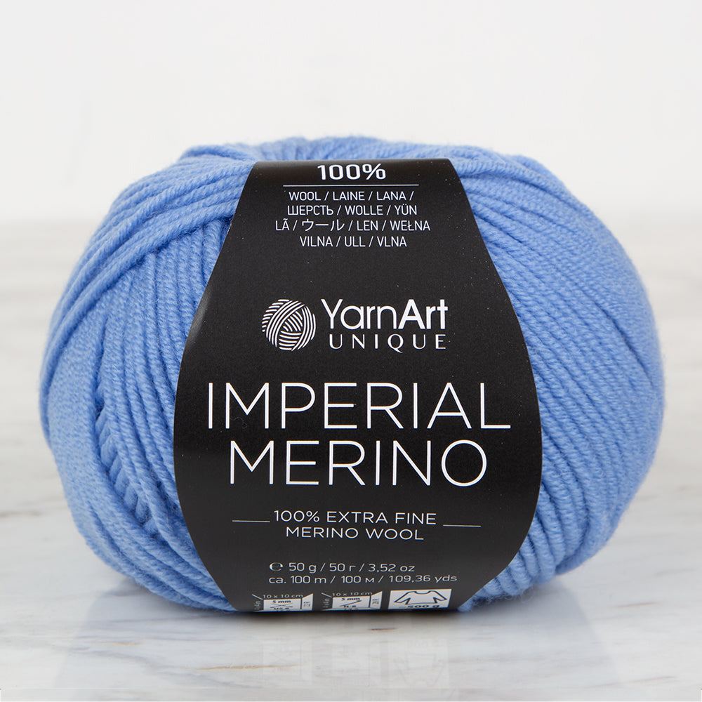 YarnArt IMPERIAL MERINO Knitting Yarn ,Blue 3341