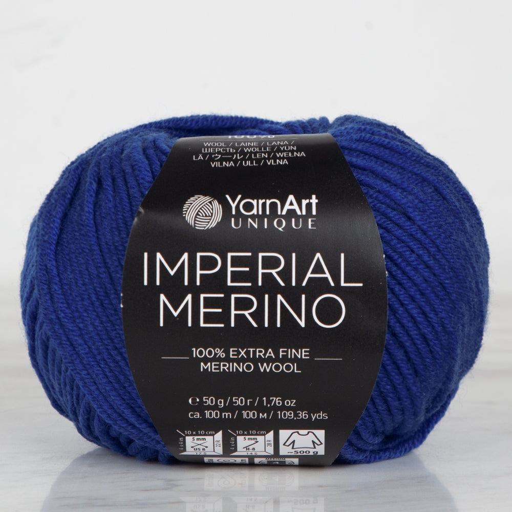 YarnArt IMPERIAL MERINO Knitting Yarn, Blue - 3342