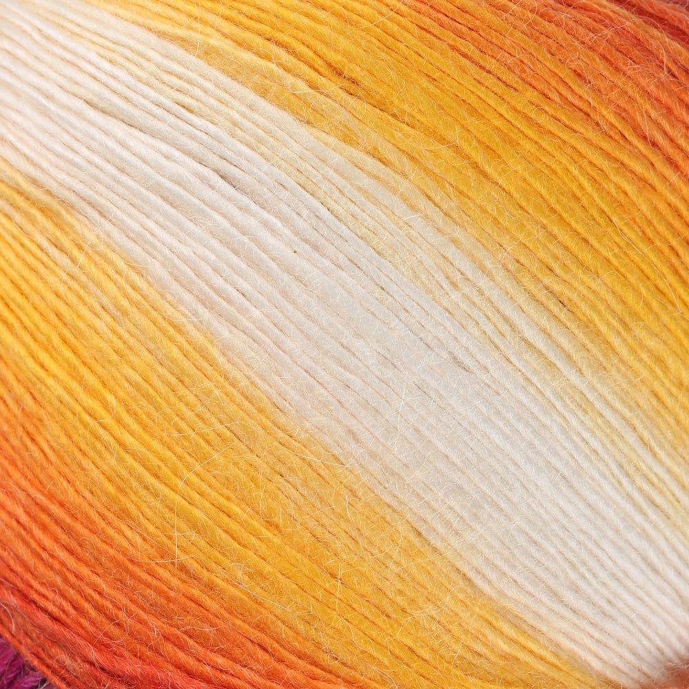 YarnArt Stylish Alpaca Hand Knitting Rope, Variegated - 7719