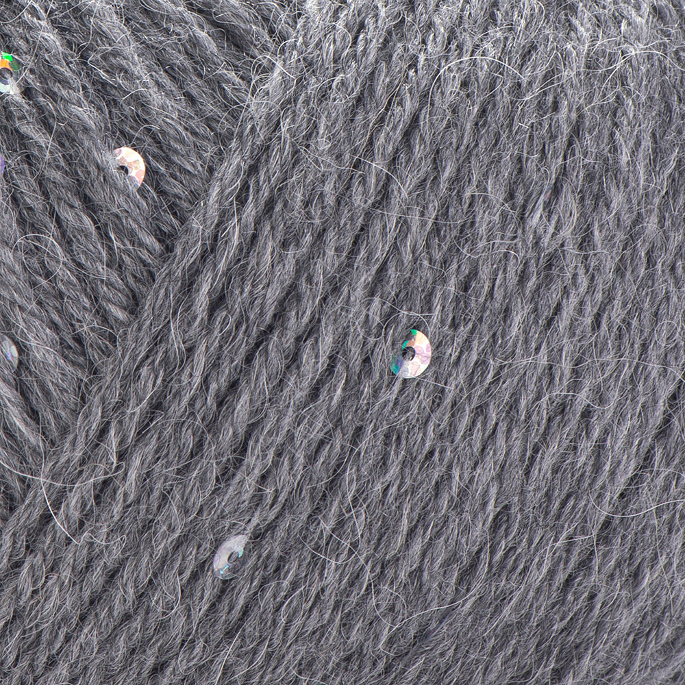 YarnArt Alpaca Gold Paillettes Hand Knitting Yarn , Gray - 9304