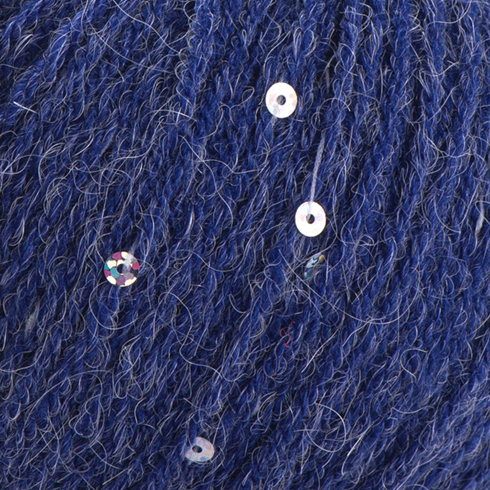 YarnArt Alpaca Gold Paillettes Hand Knitting Yarn , Blue - 9313